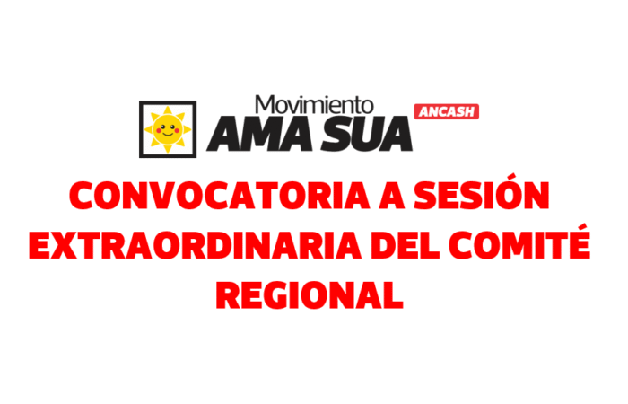 CONVOCATORIA A SESIÓN EXTRAORDINARIA COMITÉ REGIONAL